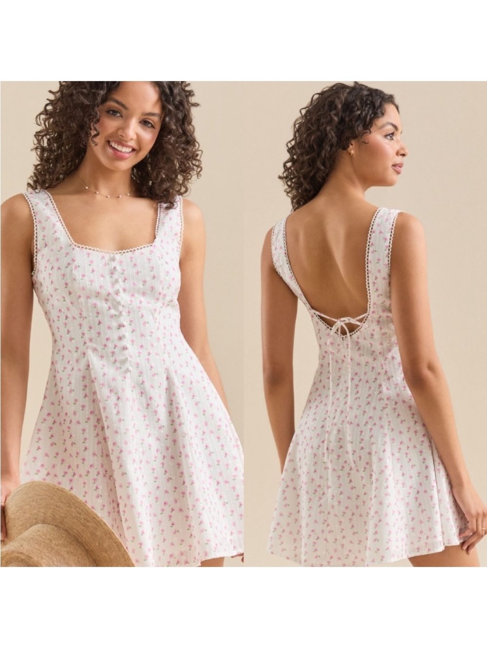 New XL Altar'd State Giselle Button Front Mini Dress